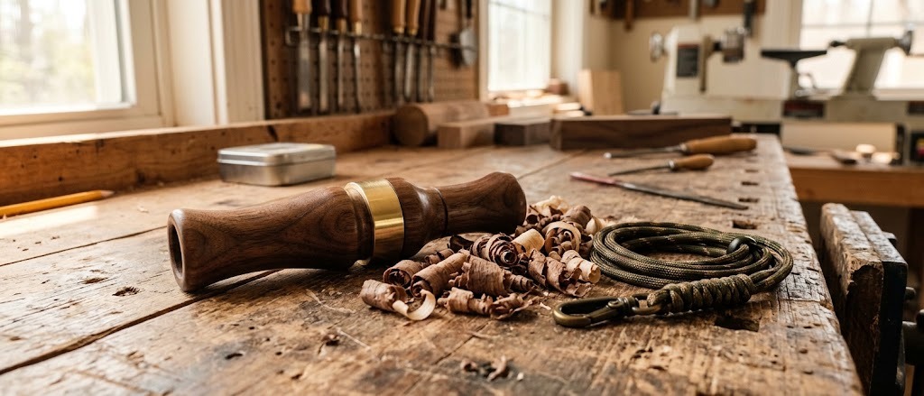 Turn a duck call