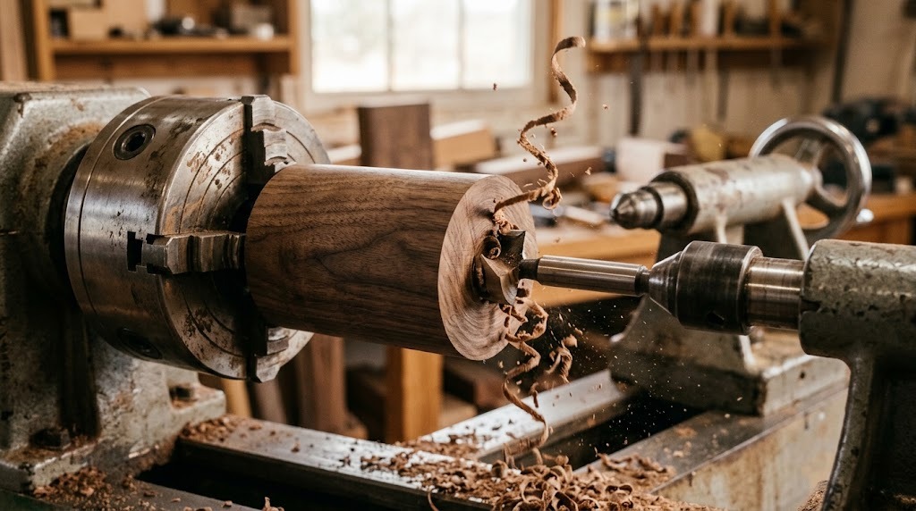 Drill the stepped bore first
