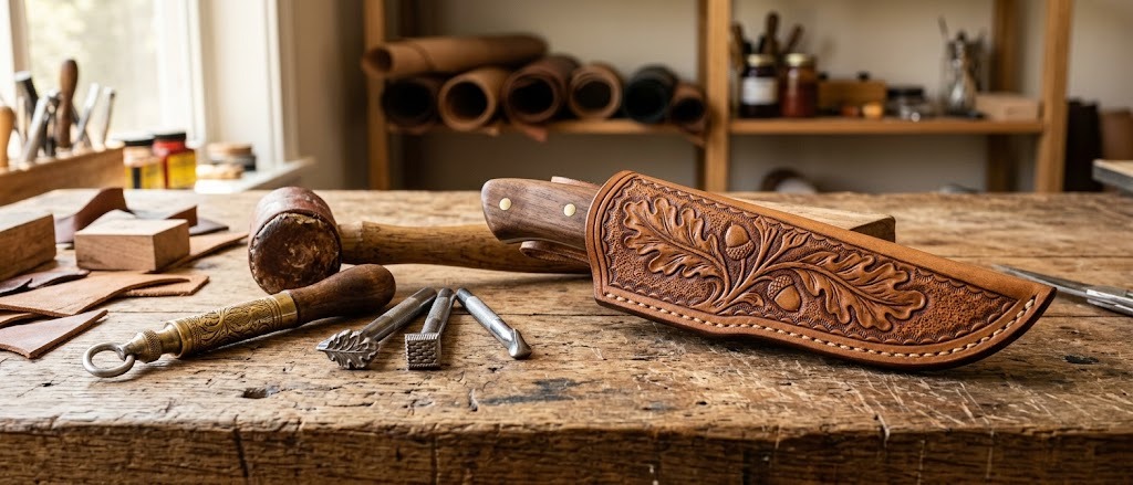 Leather stamping