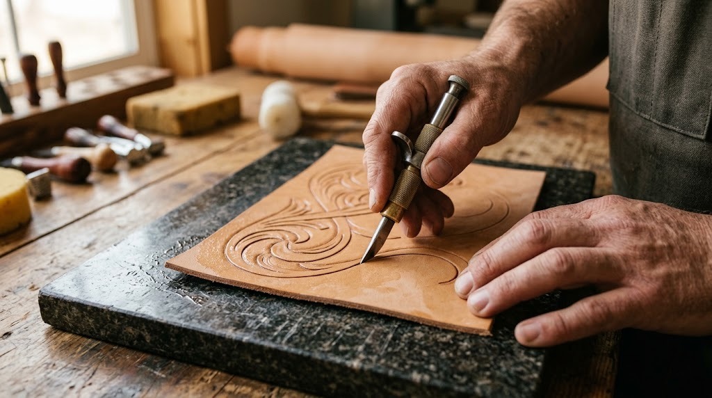Cut with the swivel knife